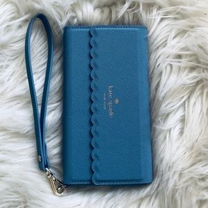 Blue Kate Spade iPhone 8 Case Wristlet